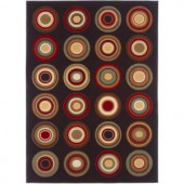 Tayse Rugs Laguna Charcoal 5 ft. x 7 ft. Contemporary Area Rug