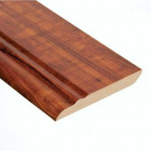 Hampton Bay High Gloss Perry Hickory 12.7 mm Thick x 3-13/16 in. Wide x 94 in. Length Laminate Wall Base Molding
