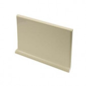 U.S. Ceramic Tile Color Collection Bright Fawn 4 in. x 6 in. Ceramic Cove Base Wall Tile