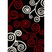 United Weavers Ambrosia Black 7 ft. 10 in. x 10 ft. 6 in. Area Rug