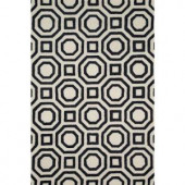 Loloi Rugs Weston Lifestyle Collection Ivory Black 5 ft. x 7 ft. 6 in. Area Rug