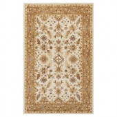 Kas Rugs Tapestry Craft Ivory/Coffee 3 ft. 3 in. x 5 ft. 3 in. Area Rug