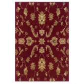 LR Resources Timeless Traditional Design in Red 5 ft. 3 in. x 7 ft. 9 in. Indoor Area Rug