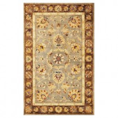 Kas Rugs Fashion Mahal Grey/Mocha 3 ft. 3 in. x 5 ft. 3 in. Area Rug