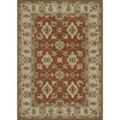 Loloi Rugs Fairfield Life Style Collection Rust Beige 7 ft. 6 in. x 9 ft. 6 in. Area Rug