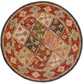 Safavieh Heritage Green/Red 6 ft. x 6 ft. Round Area Rug