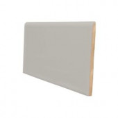 U.S. Ceramic Tile Color Collection Bright Taupe 3 in. x 6 in. Ceramic Surface Bullnose Wall Tile