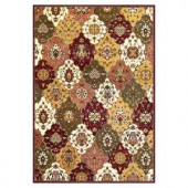 Kas Rugs Classic Panel Jeweltone 7 ft. 7 in. x 10 ft. 10 in. Area Rug