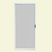 Unique Home Designs 36 in. x 80 in. Ultimate Metal White Sliding Patio Screen Door
