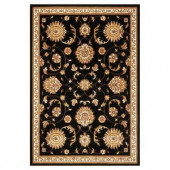 Kas Rugs Traditional Mahal Black 3 ft. 3 in. x 4 ft. 11 in. Area Rug