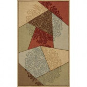 Momeni Terrace Collage Multi 3 ft. 9 in. x 5 ft. 9 in. All-Weather Patio Area Rug
