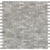 MS International White Oak Splitface 12 in. x 12 in. Marble Mesh-Mounted Wall Tile
