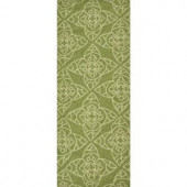 Loloi Rugs Summerton Life Style Collection Green Ivory 2 ft. x 5 ft. Runner