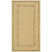 Safavieh Courtyard Natural/Brown 2.6 ft. x 5 ft. Area Rug
