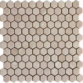MS International 12 in. x 12 in. Crema Marfil Marble Mesh-Mounted Mosaic Tile
