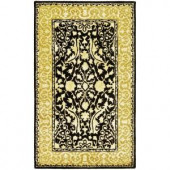 Safavieh Silk Road Black and Ivory 4 ft. x 6 ft. Area Rug