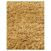 Kas Rugs Cushy Shag Gold 2 ft. 3 in. x 3 ft. 9 in. Area Rug