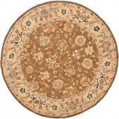 Safavieh Chelsea Brown/Ivory 5.5 ft. x 5.5 ft. Round Area Rug