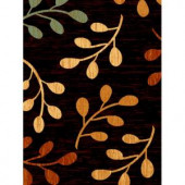 United Weavers Sutra Black 5 ft. 3 in. x 7 ft. 2 in. Area Rug