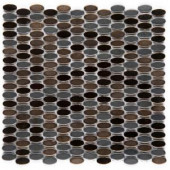 Emser Fuse Metal Blend 12 in. x 12 in. x 4 mm Porcelain Mesh-Mounted Mosaic Tile