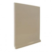 U.S. Ceramic Tile Color Collection Bright Fawn 6 in. x 6 in. Ceramic Stackable Left Cove Base Corner Wall Tile