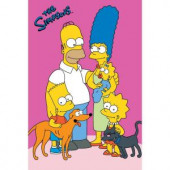 Fun Rugs The Simpsons Loving Family Multi Colored 5 ft. 3 in. x 7 ft. 6 in. Area Rug