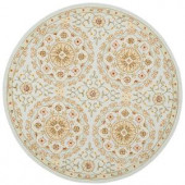 Safavieh Chelsea Teal/Green 5.5 ft. x 5.5 ft. Round Area Rug