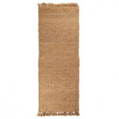 Home Decorators Collection Braided Jute Natural 3 ft. x 10 ft. Runner