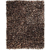 Anji Mountain Confetti Brown and White 5 ft. x 8 ft. Shag Area Rug