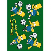 Fun Rugs The Simpsons Soccer Fun Multi Colored 19 in. x 29 in. Accent Rug