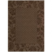 Nourison Barcelona Chocolate 5 ft. 3 in. x 7 ft. 4 in. Area Rug