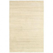 LR Resources Kasteli Beige 7 ft. 9 in. x 9 ft. 9 in. Hand-Knotted Plush Indoor Area Rug