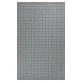Kas Rugs Square is Chic Grid Blue/Cream 3 ft. 3 in. x 5 ft. 3 in. Area Rug