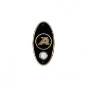 NuTone College Pride U.S. Military Academy Wireless Door Chime Push Button - Antique Brass