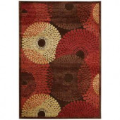 Nourison Graphic Illusions Brown 3 ft. 6 in. x 5 ft. 6 in. Area Rug