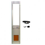 High Tech Pet Power Pet 8-1/4 in. x 10 in. Fully Automatic Patio Pet Door with Dual Pane LowE Glass, Regular Track Height