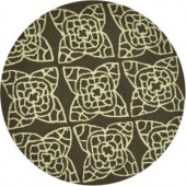 Loloi Rugs Summerton Life Style Collection Brown Ivory 3 ft. Round Area Rug