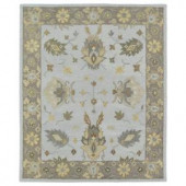 Kaleen Brooklyn Delaney Silver 7 ft. 6 in. x 9 ft. Area Rug