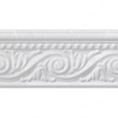 PORCELANOSA Listel Pisa 4 in. x 8 in. Blanco Ceramic Accent Tile