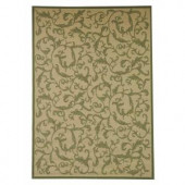 Safavieh Courtyard Natural/Olive 4 ft. x 5.6 ft. Area Rug
