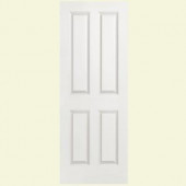 Masonite Safe-N-Sound Smooth 4-Panel Solid Core Primed Composite Interior Door Slab