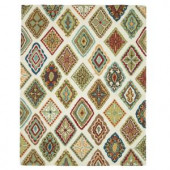 Loloi Rugs Olivia Life Style Collection Ivory Multi 7 ft. 6 in. x 9 ft. 6 in. Area Rug
