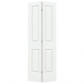 JELD-WEN Woodgrain 4-Panel Painted Molded Interior Bifold Closet Door