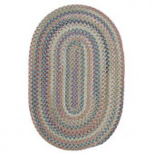 Colonial Mills Cedar Cove Light Blue 2 ft. x 3 ft. Oval Braided Accent Rug