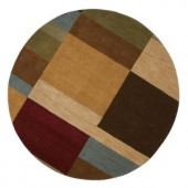 Home Decorators Collection Omega Multi 5 ft. 9 in. Round Area Rug