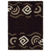 United Weavers Overstock Sideweaver Chocolate 5 ft. 3 in. x 7 ft. 2 in. Contemporary Area Rug