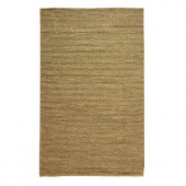 Home Decorators Collection Banded Jute Dark Natural 4 ft. x 6 ft. Area Rug
