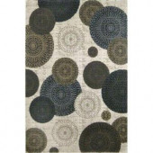 Natco Mystique Chandler White 7 ft. 10 in. x 10 ft. 10 in. Area Rug