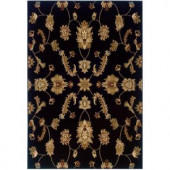 LR Resources Transitional Black Runner 1 ft. 10 in. x 7 ft. 1 in. Plush Indoor Area Rug