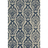 Loloi Rugs Summerton Life Style Collection Ivory Denim 7 ft. 6 in. x 9 ft. 6 in. Area Rug